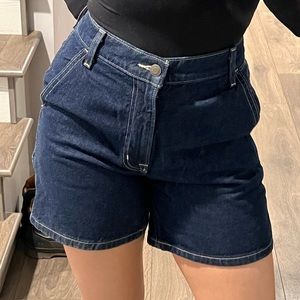 Aritzia Cargo Denim Shorts